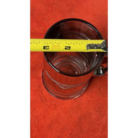 Harley-Davidson Las Vegas Glass Beer Mug Heavy Clear Barware - Picture 7 of 7